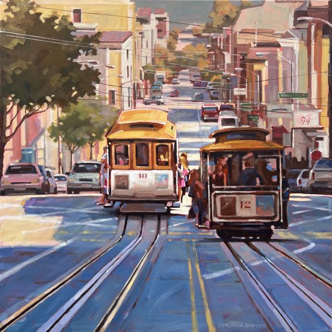 Passing Trolleys 30x30