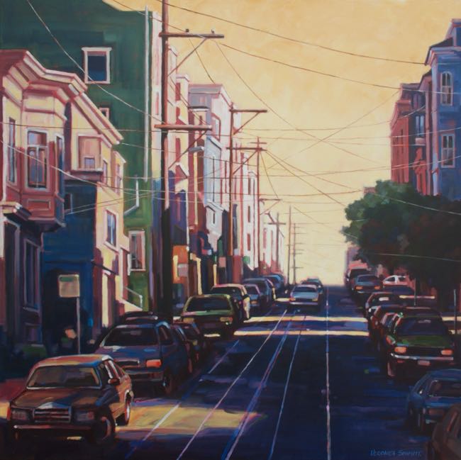 Sunset in the City 36x36